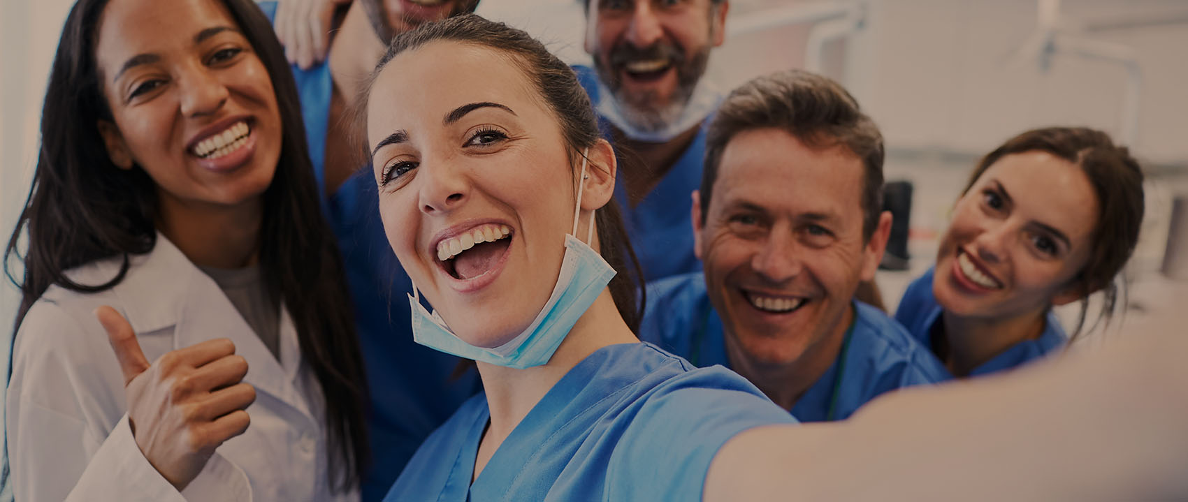 dental team taking a selfie