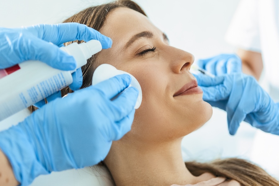 woman getting Botox in Austin